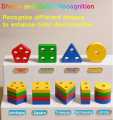 Wooden Sensory ToysToddlers Kids Baby, Toddler Stocking Stuffers Learning Toy Activities Puzzles. 