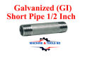 G.I Short Pipe 1/2 Inch. 