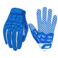 Seibertron Lineman 2.0 Padded Palm American Football Receiver Gloves Flexible TPR Impact Protection Rugby Blue Glove Adult.