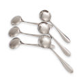 NOVA Stainless Steel Round Soup Spoon set of 6 Pcs, 6 inch Long. 