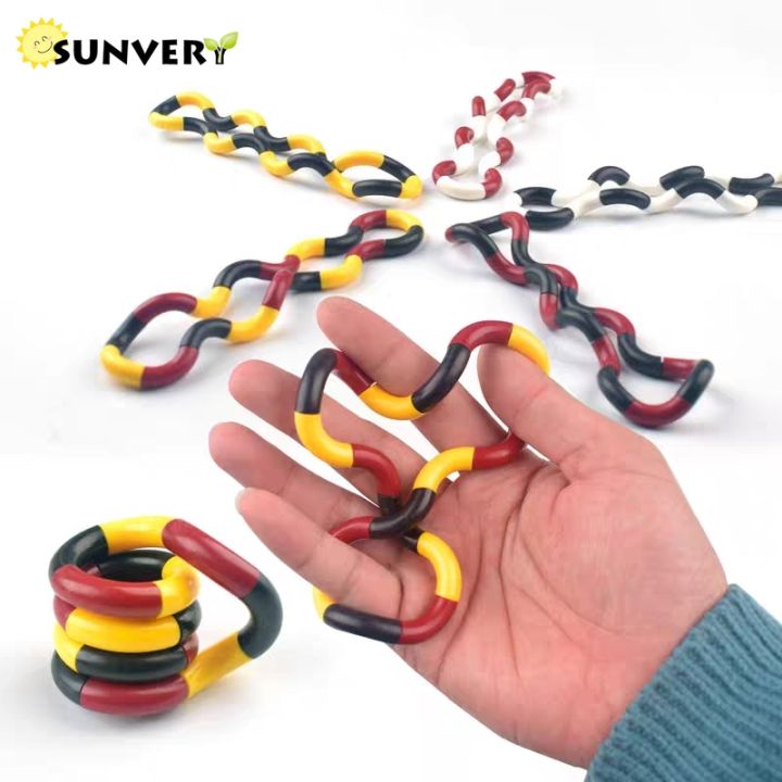 【Broad Sunlight shop】2021 Tangle Fidget Stress Poppit Hand New Roller Deformed Rope Sensory Smart Figit Toys Child