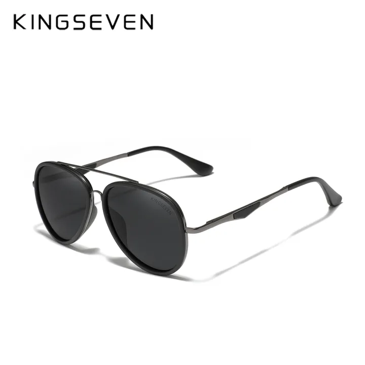 KINGSEVEN%202022%20Brand%20Classic%20Pilot%20Polarized%20Sunglasses%20Men's%20Driving%20Male%20Sun%20Glasses%20Eyewear%20UV%20Blocking%20Oculos%20N7936%20-%20Image%205
