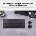 KM901 Keyboard Mouse Combo 2.4G Wireless 78 Key Mini Keyboard and Mouse Set Portable Office Combo. 