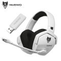 NUBWO G06 2.4G Wireless Gaming Headset for PS5 PS4 PC Laptop Noise Cancelling Over Ear Wired Headphones with Mic for Games.