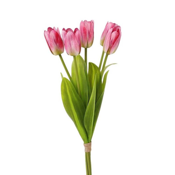 Flower%20Arrangement%20Real%20Touch%20Artificial%20Tulip%20Flowers%20Handmade%205-Heads%20Faux%20Tulip%20Branch%20Artificial%20Fake%20Flower%20Dining%20Table%20-%20Image%209