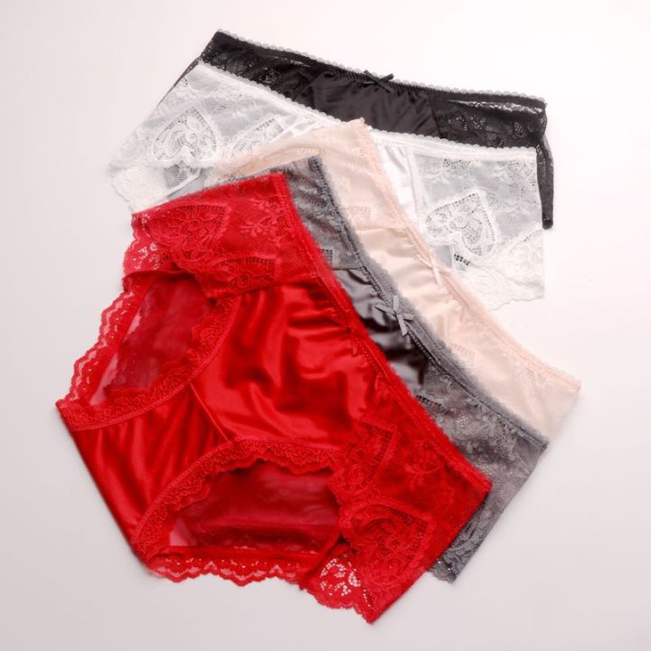 582%20European%20and%20American%20New%20Lace%20Comfortable%20Hollow%20Panties%20Women's%20Youth%20Fashion%20Hip%20Mesh%20Hot%20Briefs%20-%20Image%204