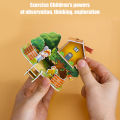 3D Stereo Puzzle Cartoon House Castle Building Model DIY Handmade Early Learning Educational Toys.