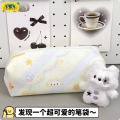 Cheese Kitten Pencil Bag Ins High-Looking Student Pen with Large-Capacity Stationery Bag Cosmetic Bag Storage Stationery Box. 