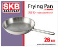 SKB Stainless Steel Special Frying Pan with SS Handle - 28cm. 