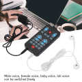 Handheld Voice Changer Device 8 Sound Effects Support Multi Languages Beautification Handheld Sound Card for Mobile Phone.