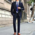 10XL 9XL Hot! Men's Autumn Formal Dress 3 Piece Suit for Men Loose Spring V-neck Business Dress Jacket Pants Vest Brand Clothing.