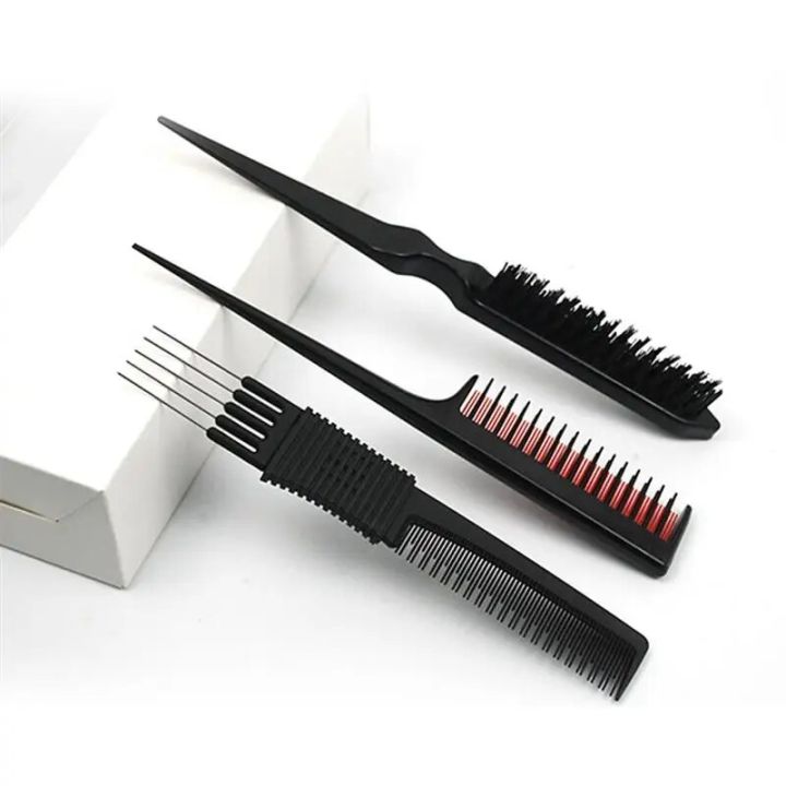 %E3%80%90Daily%20Necessities%20For%20Anyone%20Store%E3%80%913pcs/Set%20Hair%20Brush%20Rat%20Tail%20Comb%20Styling%20Hairbrush%20Straight%20Curly%20Hair%20Brush%20Women%20Hairdressing%20Salon%20-%20Image%205