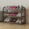 Stackable Shoe rack Durable Home/Dorm/Balcony 4-tier Organizer Multifunctional Removable assembly Storage shelf for Bedroom Closet Entryway Students Shoe storage. 
