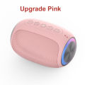 Pink Speaker Bluetooth Powerful Portable Bluetooth Speaker Box Outdoor Sound Box Waterproof 10W Bass Sound Support TF Card FM Ra. 