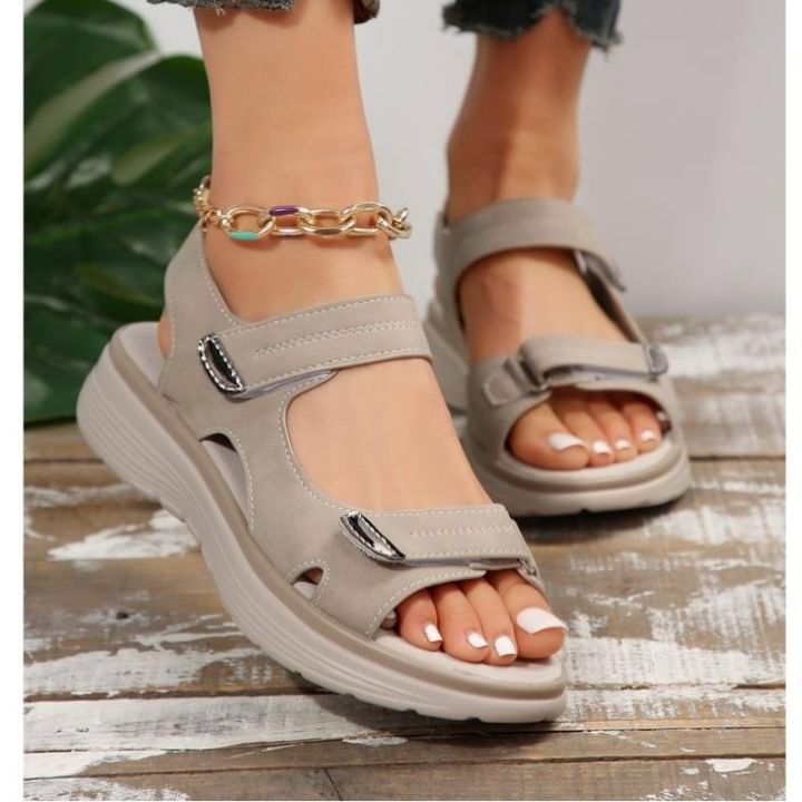 New%20Brand%20Hook%20Loop%20Sandals%20Women%20Summer%20Leather%20Light%20Leisure%20Wedge%20Platform%20Shoes%20Blue%20Girls%20Outside%20Anti-slide%20Apricot%2042%20-%20Image%202