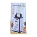 Stainless Steel Box Grater - Silver. 