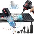 Compressed Air Duster Rechargeable Mini Vacuum Cleaner , 6000 PA, Dust Off for Computer, Keyboard ,Laptop, Car Cleaner.
