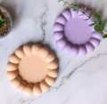 01 pcs Colourful Gypsum Round tray for home decor. 