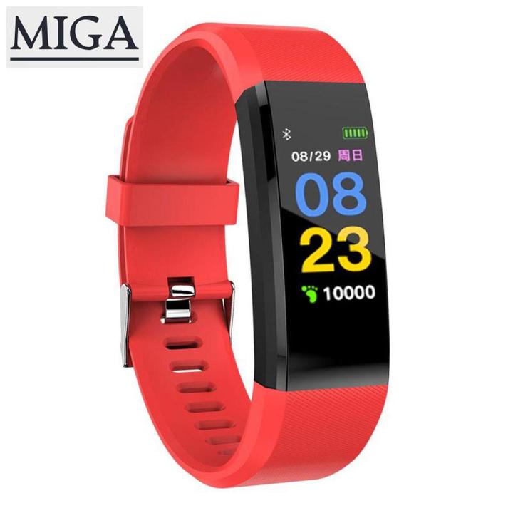 115Plus Waterproof Smart Watch Heart Rate Blood Pressure Smart Band Fitness Smartband Bluetooth Men Women Smart Watch