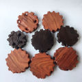 Rosewood Stone Jade Head Seal Teapot Teacup Mat Solid Wood round Base Wooden Pallet Wholesale Special Offer Direct Sales. 