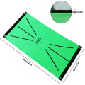 Golf Swing Mat Batting Trajectory Direction Detection Training Pad Green for Indoor/Outdoor Swing Detection Batting.