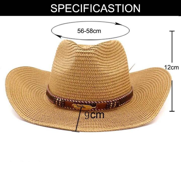 Beach%20Hat%20Hat%20Outdoor%20Men%20Straw%20Cowboy%20Hat%20Straw%20Hat%20Men%20Cap%20-%20Image%203