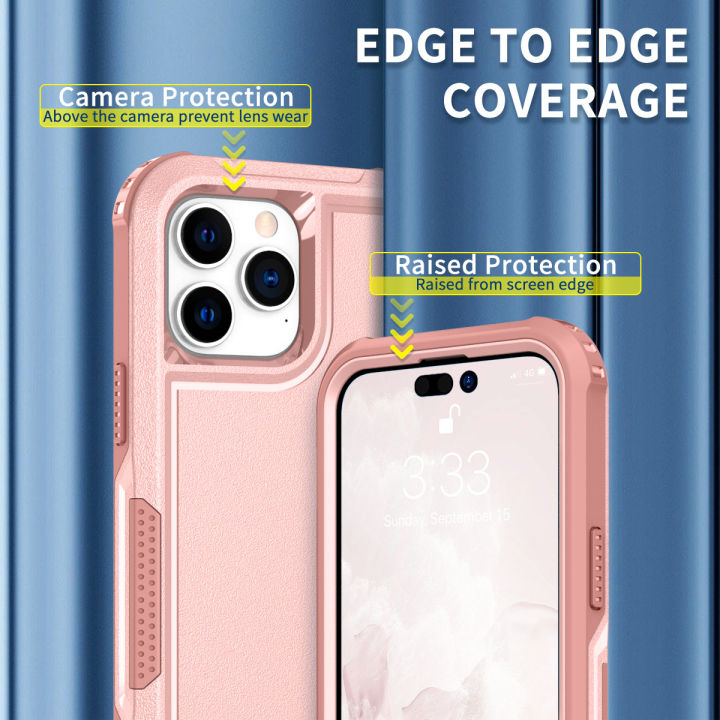 HoneyYami%20Shockproof%20Silicone%20Bumper%20Phone%20Case%20For%20iPhone%2015%2014%2013%2011%2012%20Pro%20Max%2013Pro%2014%20Plus%20Heavy%20Duty%20Protection%20Military%20Armor%20Cover%20-%20Image%204