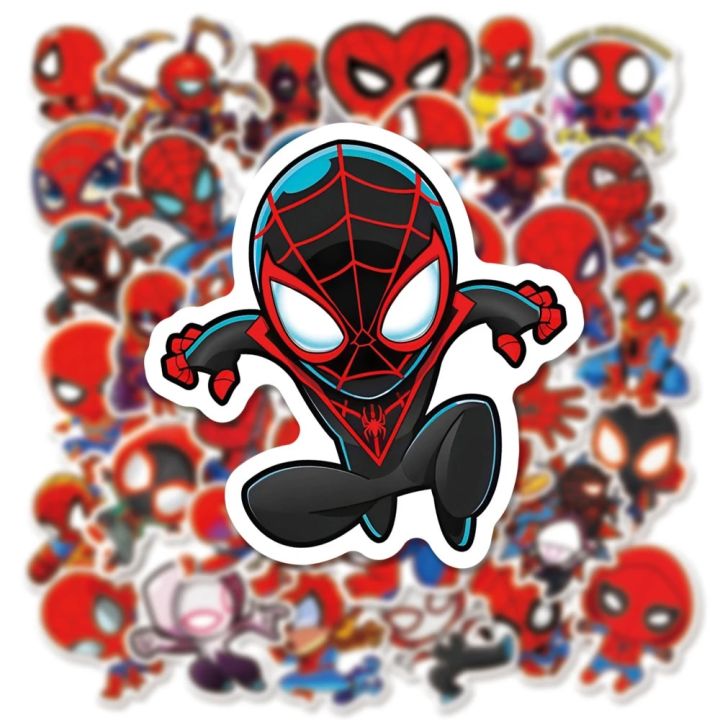 10/30/50pcs%20Disney%20Marvel%20Spiderman%20Stickers%20Anime%20The%20Avengers%20Decal%20Graffiti%20Motorcycle%20Laptop%20Car%20Phone%20Cartoon%20Sticker%20Toy%20-%20Image%205