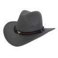(NEW)Fibonacci West Cowboy Hat Fashion Wool Felt Metal Bull Head Decoration Sombrero Men Women Cap.