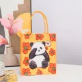 Tote Bag Chinese Panda Handbag Trendy Tote Bag Panda 26*10*30cm Cartoon And Anime Tote Bag Felt Spacious Tote Bag Large Capacity Handbag for School Tote Bag Travel Tote Bag Shopping Tote Bag Work. 