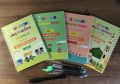 4 PCS Set Magic Practice Book For Kids Handwriting -with 4  Book( Bangla, English,Math and Arbi)1 Pen, 7 sis and a gripper. 