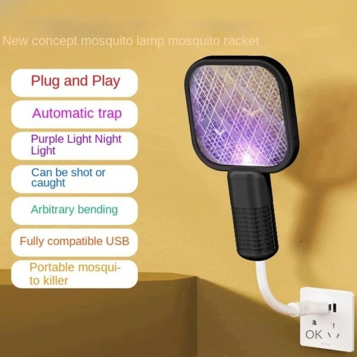 Electric%20Shock%20Mosquito%20Swatter%20Trap%20Pest%20Control%20USB%20Mini%20Insect%20Racket%20UV%20Light%20Portable%20Mosquito%20Killer%20Lamp%20Home%20Outdoor%20-%20Image%203