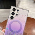 【Bestseller Alert】 Olige Case For Galaxy S22 Plus S22 Ultra S23 Plus S23 Ultra S23 FE S24 Plus S24 Ultra S25 Plus S25 Ultra New 2-in-1 Gradient Glitter Drip Magnetic Phone Case Back Cover.