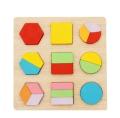 Kids Wooden Jigsaw Matching Puzzle Game Baby Early Learning Cognition Animal Fruit Traffic Educational Toys for Children Gifts. 