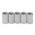 Fine Thread Coupling Nuts, Hex Coupling Nut Rustproof 20PCS for Bolt Stud Connection. 