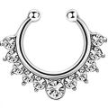 1PCS Piercing Nose Ring Clip On Septum Nose Earing Non Piercing Daith Earring Jewelry False Nose Clip Faux Septum Ring.