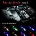 Car Under Seat Lighting With Remote Control CL-029 - Car Interior Decoration Car Interior Lighting Car Atmosphere Lamp Light RGB Light Modification. 