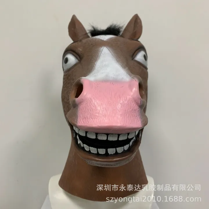 BoJack%20Horseman%20Mask%202019%20New%20Horse%20Head%20Latex%20Headgear%20Halloween%20Animal%20Mask%20Party%20Decoration%20-%20Image%203