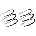 6 Pieces Tool Lanyard,High-Altitude Fall Prevention Safety Rope,Black. 