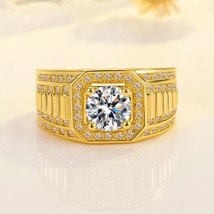 Stalls%20supply%20yellow%20gold-plated%20domineering%20full%20diamond%20rings%20diamond%20rings,%20business%20men's%20rings,%20color-retaining%20double%20row%20diamond%20engagement%20rings%20-%20Image%204
