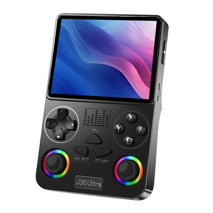J36 Ultra Retro Handheld Game Console 3.5 Inch Screen 64G Storage Capacity 20000 Games Support for 20+ Simulators Portable Video Game Player