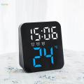 Digital Alarm Clock Bedroom LED Clocks Adjustable Brightness Desk Modern Silent Electronic Desktop Clock LED LED Alarm Clock for Dining Room.
