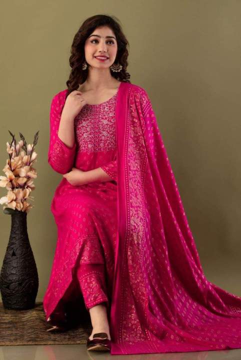 Unstitched%20Cotton%20Screen%20Printed%20Salwar%20Kameez%20For%20Women%203%20Pice%20Dress%20-%20Image%203