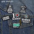 Science Enamel Pin Metal Badge Brooch I Love Cartoon Believe Quote Jewelry Gift Backpack Hat Punk Friends Accessories.