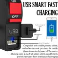 Best quality on/off switch with usb charger for motorcycle or bike - bike accessories. 