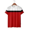 Multy and White(Print) Cotton half Sleeve T-Shirt For Men.