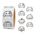 200Pcs/Roll Sanrio Mymelody Kuromi Cartoon Sticker Hand Account Stationery Cute Kawaii Toys Gifts Decoration Stickers.