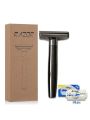 Whityle Adjustable Safety Razor Double Edge Shaving Razor With Auxiliary Rolling Axis For Man 10 pcs Blades Inside.