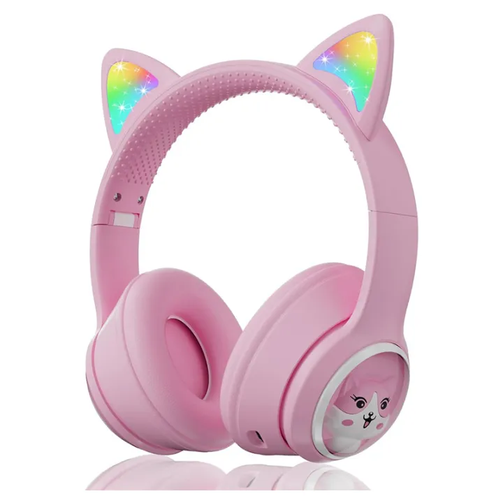 Foldable%20Wireless%20Headphones%20over%20Ear%20Headphone%20Cat%20Ears%20Game%20Headset%20for%20Phone%20with%20LED%20Light%20-%20Image%204