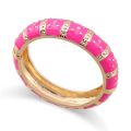 HAHA TOTO New Arrived Women's Gold Plated Enameled Colorful Round Cuff Bracelet Statement Bangle Fashion Jewelry Drop-Shipping. 